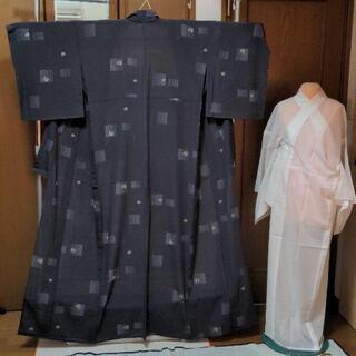 夏用　小紋(絽)、長襦袢セット