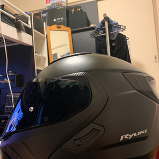 オージーケーカブト(OGK KABUTO)バイクヘルメット システム RYUKI フラットブラック (サイズ:L)の画像