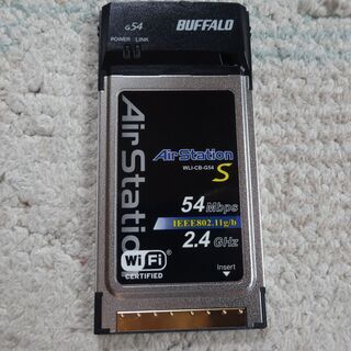 CardBus用 無線LANカード　54Mbps バッファロー WLI-CB-G54Sの画像