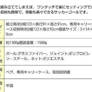 受け渡し予定者決定 ミニサッカーゴール プロマーク ワンタッチ シュート練習の画像