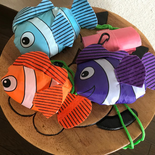 可愛いエコバッグ🐠４セット🎶