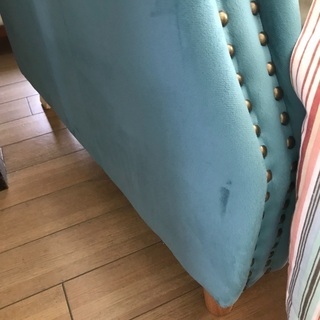 ほぼ新品　リクライニングソファー　オットマン一体型の画像
