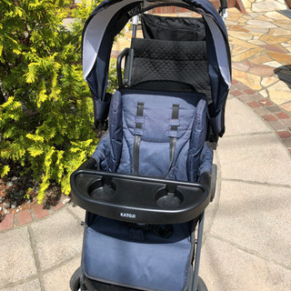 2人乗りベビーカー 2人でゴー 本体&レインカバー&簡易背もたれシート