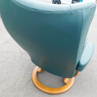 EKORNES エコーネス ストレスレスチェア オットマン付　ブルーカラー　美品 Ekornes ストレスレスチェア【トレファク上福岡】