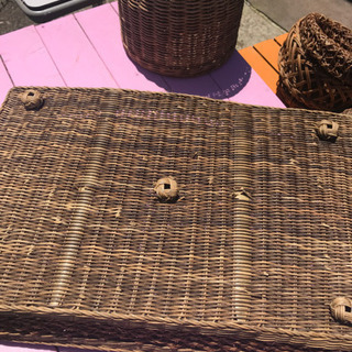 あけび＆籐のカゴの画像