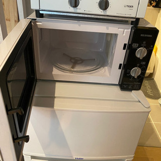 電子レンジ 小型 アイリスオーヤマ 単機能 一人暮らし 2017年製の画像