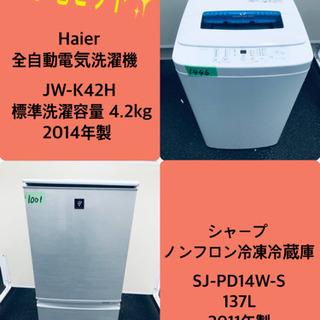 割引価格★生活家電2点セット【洗濯機・冷蔵庫】その他在庫多数❗️ 