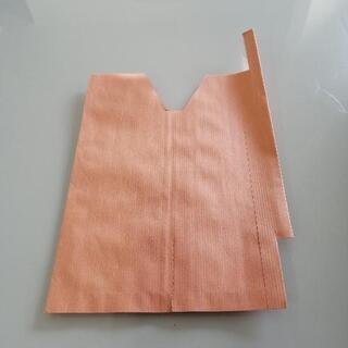 もも用 果実袋 オレンジ #7 止め金・ 底有 一重掛け