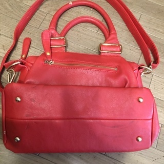 DIANA＊2WAY ショルダーバッグにもなる赤のハンドバッグ＊の画像
