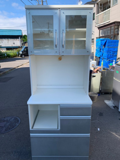 ニトリキッチンボード　シルバー