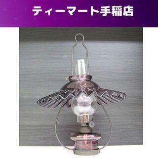 レトロ 北一硝子 オイルランプ ランタン 灯油 アルコール 色ガ...