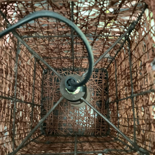 アバカ素材　間接照明　中古　リサイクルショップ宮崎屋　21.6.17 kの画像