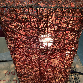 アバカ素材　間接照明　中古　リサイクルショップ宮崎屋　21.6.17 kの画像