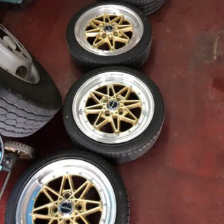 battle Racing 15インチPCD100 5.5 旧車風