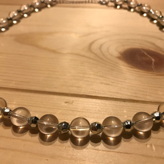 水晶ネックレスの画像