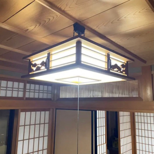 松模様　和室　天井照明