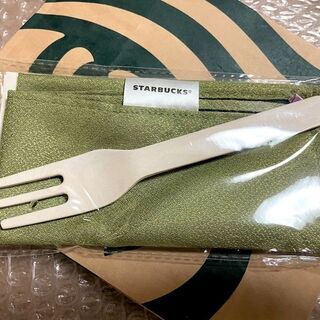 無料 スターバックス「ケーキふぉーく＆ちりめんクロスセット」