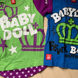ベビードールTシャツ130cm2点の画像
