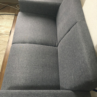 コンパクトソファ グレー ホームコーディの画像
