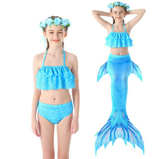 120cm☆人魚姫　子供用水着　お風呂が好きになる　人魚姫コスプレの画像