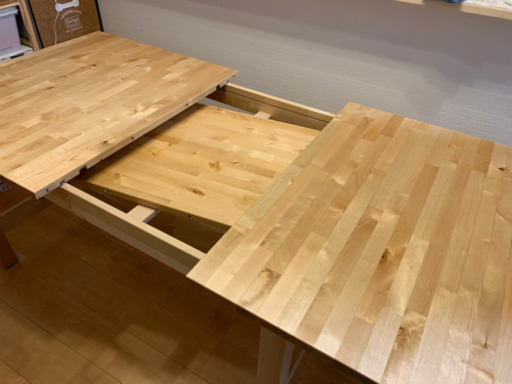 ダイニングテーブル伸縮式(お引き取り限定)