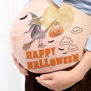 マタニティフォト用品　　ベリーペイントシール♪