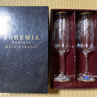 未使用　ボヘミアグラス