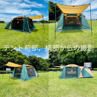 売り切れました💦コールマン　ラウンドスクリーン2ルームハウス　設営確認済  2ルームテントの画像