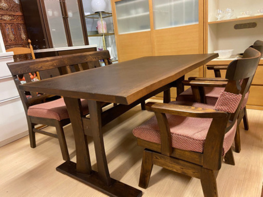 ✨インテリアハウス✨展示中❣️木目が美しい〜ダイニングテーブルセット?無料配送