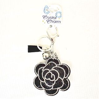 【お値下げ！】SD050◆)ローズキラキラバッグチャーム・キーチ...