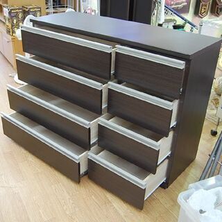 ニトリ 4段チェスト 幅120×奥行42×高さ83.5cm トラウト ダーク