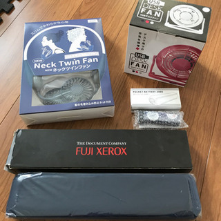 ネックツインファン、USB扇風機他