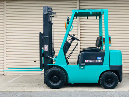 三菱 フォークリフト FG15 3メートル マスト マニュアル ガソリン 2560時間 屋根付き