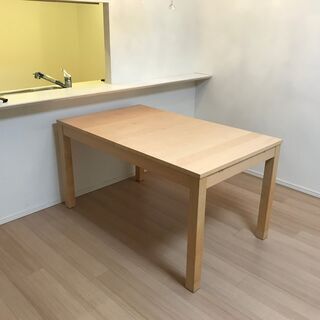 【東京板橋区　引き取り可能な方限定】伸長式ダイニングテーブル　※...
