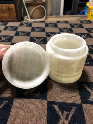 大理石 小物入れ タバコ入れ