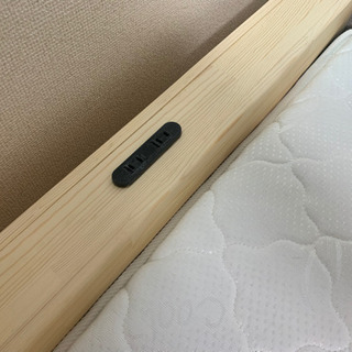 お値下げ中【未使用】シングルベッド マットレスセットの画像