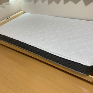 お値下げ中【未使用】シングルベッド マットレスセットの画像
