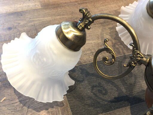 ■5191■キジマ シャンデリア GEM-860C 照明器具 花型 レトロ アンティーク ライト