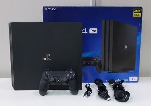 PS4 PRO 本体 CUH-7100B B01 1TB JET BLACK 黒 動作OK 外箱付き PlayStation4 PRO プレステ プレイステーション 札幌市東区 新道東店