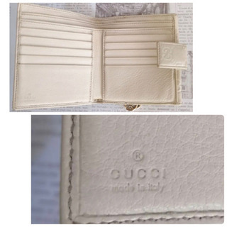 GUCCI アイボリー 折り財布の画像