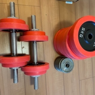 IROTEC(アイロテック)ダンベルセット　60kg(30kg×2セット) 0.5kgプレート8枚のおまけ付きの画像