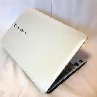 8/8まで値下げ中！東芝 ノートPC　Dynabook　T350/34BW　Windows10　無線LAN内蔵でWifiにつなげば家中どこでもインターネット接続できます　Youtubeも大きな画面で視聴できる！　オフィスソフトインストール済で家庭でも仕事でも使えるの画像
