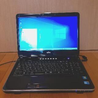 FUJITSU　富士通　ノートＰＣ　LIFEBOOK AH700/5A Core i5 M450　Windows10　無線LAN内蔵でWifiにつなげば家中どこでもインターネット接続できます　Youtubeも大きな画面で視聴できる！　オフィスソフトインストール済で家庭でも仕事でも使える