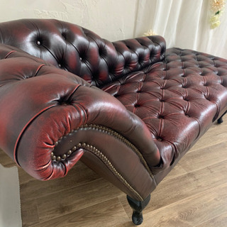 アンティークソファ 輸入家具 英国調 ラウンジソファ 2P アンティーク調 ソファー 二人掛け