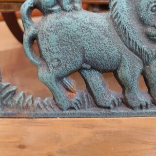 【愛品倶楽部柏店】動物スタイル　アイアンガーデンベンチ【店舗同時販売中】の画像