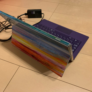 【譲り先確定】surface pro3本体+キーボード/128GB /RAM4GB(キーボードカラー:パープル)の画像