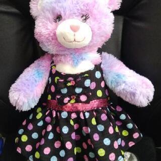 ビルドアベア　ぬいぐるみ　ドット柄