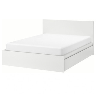 大阪京都限定 美品 IKEA マルム クイーンサイズ ベットフレーム 収納付き 大阪京都限定 美品 IKEA マルム クイーンサイズ ベットフレーム 収納