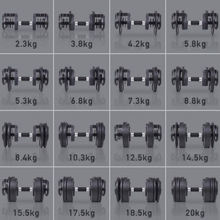 【新品】HAIGE ダンベル 可変式 20キロ 2個 セットの画像