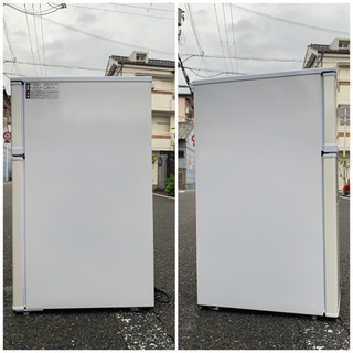 🚛配送無料🔰当日配送‼️ 2ドアノンフロン　冷凍冷蔵庫🔹コンパクトタイプ🏅冷蔵庫　✨京都　奈良　兵庫　大阪　和歌山　✨洗濯機　も出品✨の画像